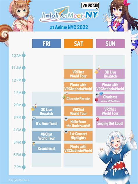 anime nyc schedule