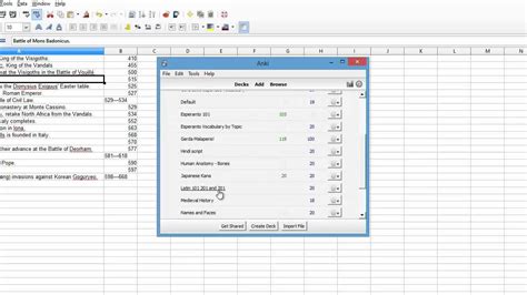 Anki Flashcards From Excel