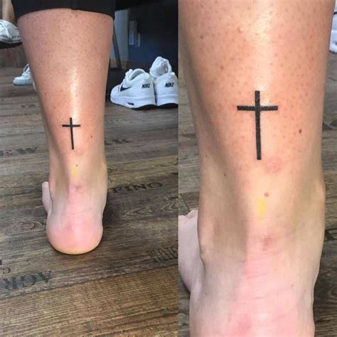 Incredible Ankle Cross Tattoo Designs Ideas