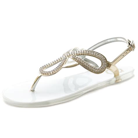 Ankle Strap Jelly Flat Sandals