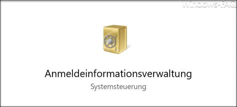 anmeldeinformationsverwaltung cpl