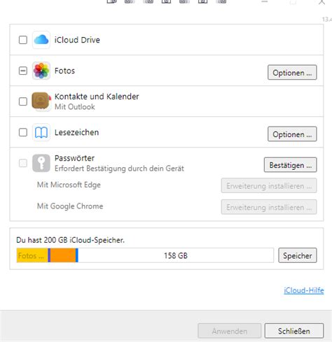 anmeldung icloud drive