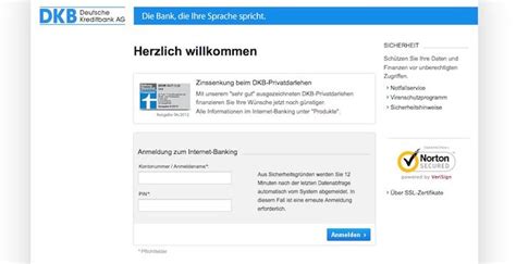 anmeldung online banking dkb