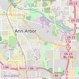 Ann Arbor Zip Codes Map