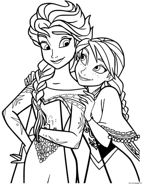 Anna Elsa Coloring Pages: A Fun Activity For Kids