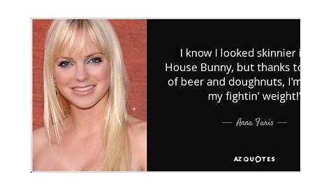 anna faris house bunny diet Celebrity Booms