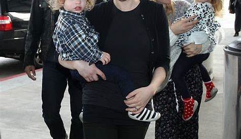 Anna Paquin Dresses Her Kids In Fun Prints As The Family Jets Out Of