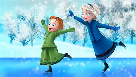 anna and elsa with kids