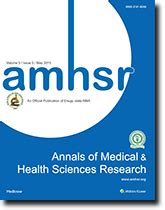 annals of medical and health science research