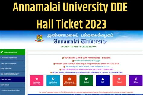 annamalai university hall ticket download