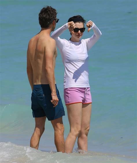 anne hathaway bathing suits
