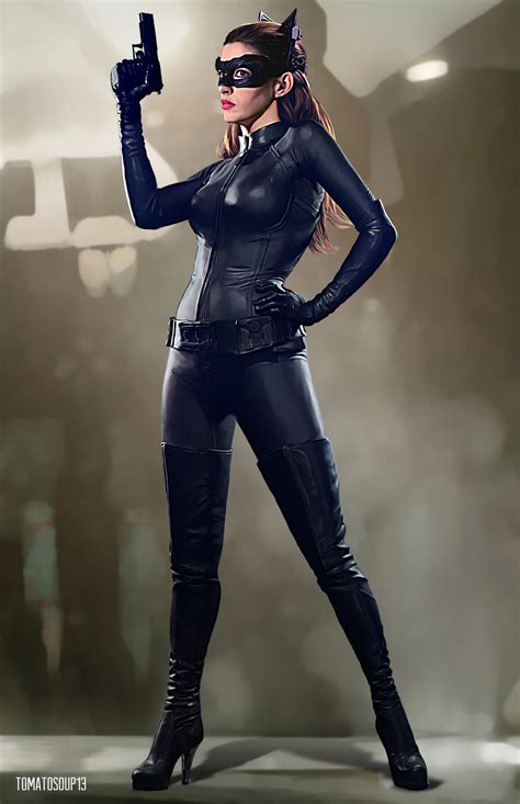 anne hathaway catwoman art