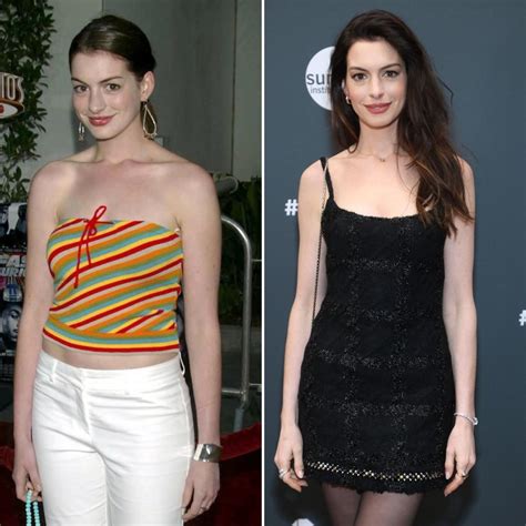 anne hathaway young and now