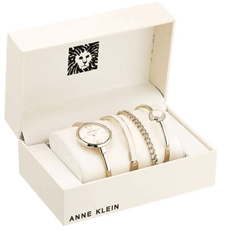Anne Klein Giftable Ceramic Watch And Bracelet Set