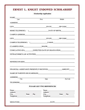 annie knight application form