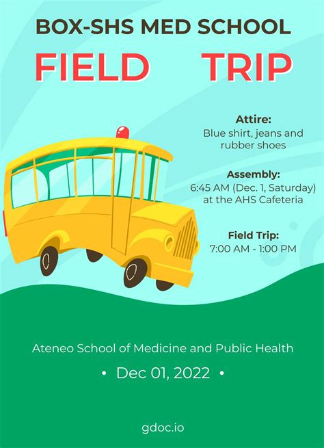 Announcement School Trip