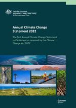 annual climate change statement 2022
