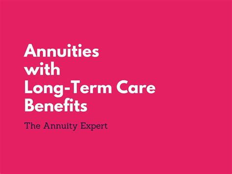 annuity with ltc benefits