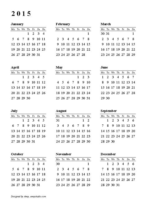 Annystudio Calendar 2024