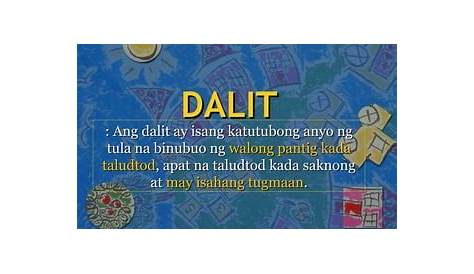 halimbawa ng dalit - philippin news collections