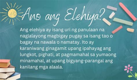 Ano ang Elehiya Aralin Philippines