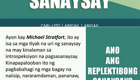 Ano ang Replektibong Sanaysay | Gabay Filipino