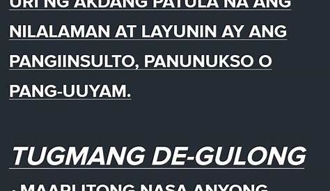 tulang panudyo example ng “Balikang muli ang araling tinalakay