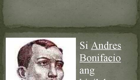 Andres Bonifacio Ang Kanyang Ambag Tagalog