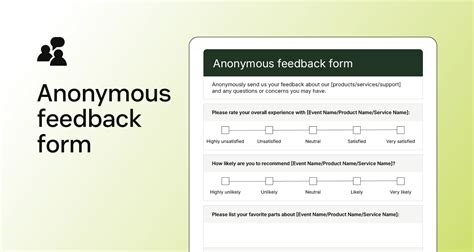 anonymous employee feedback form template