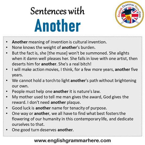 another in a sentence examples