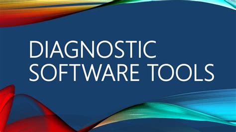 another name for diagnostic software tools is ____