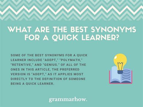 another phrase for fast learner