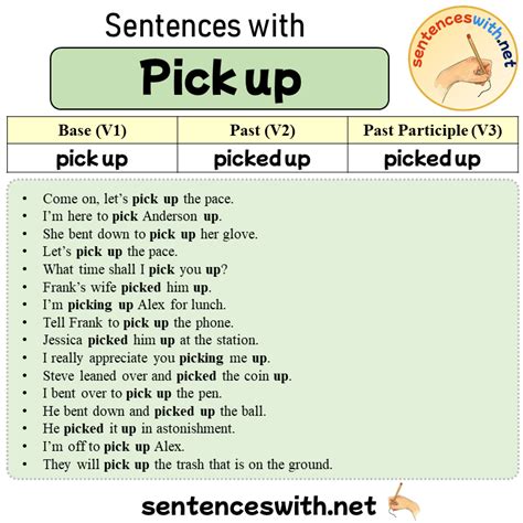 Another Sentence For Pick Up