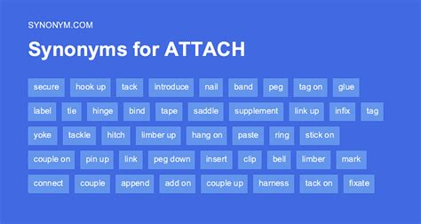 Another Word For Attach From