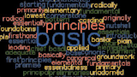 another word for basic principles
