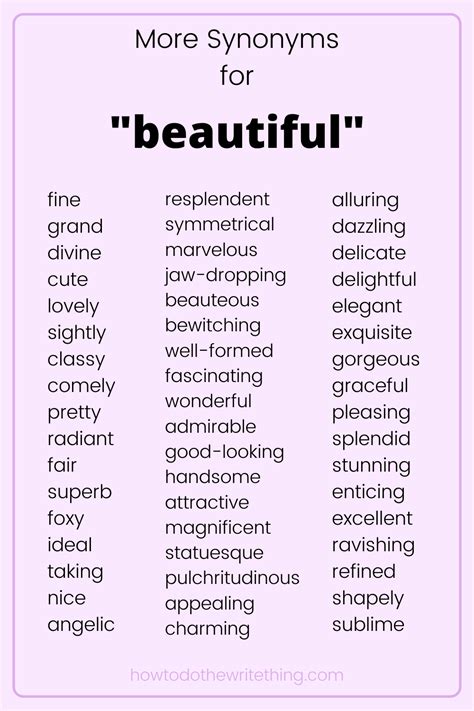 another word for beautiful and gorgeous love