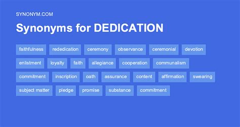 another word for commitment and dedication