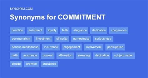 another word for commitment to work