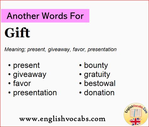 another word for gift