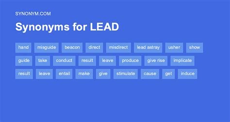 Another Word For Lead Support