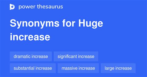 another word for massive increase