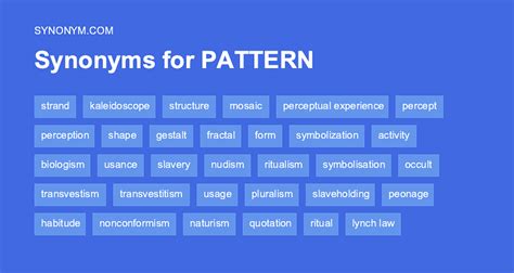 another word for patterns in data