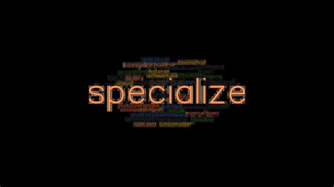 another word for specialisation