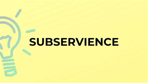 Submission as Subservience