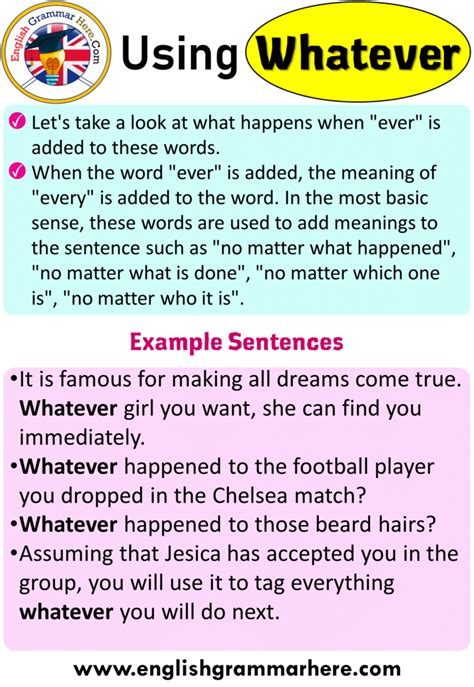 5 Ways to Say Whatever