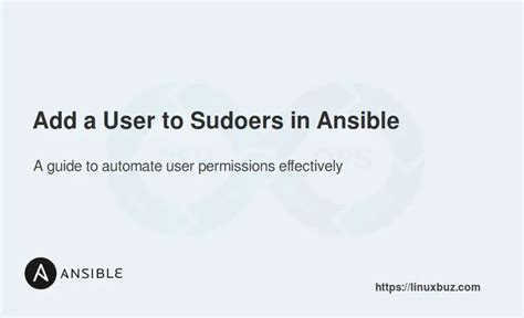ansible make user sudoer