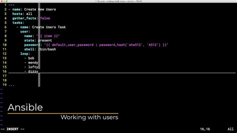ansible playbook create sudo user