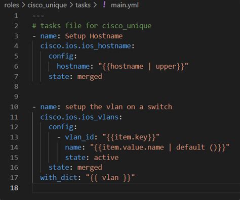 ansible playbook examples cisco