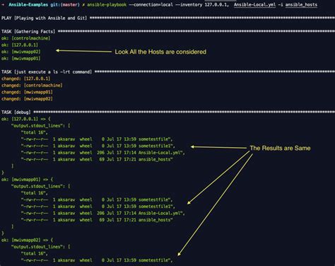 ansible playbook run command example