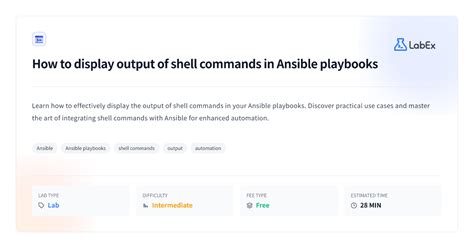 Ansible Shell Module Display Output